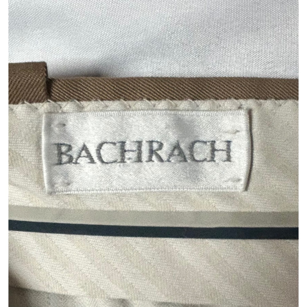 Vintage Bachrach Mens Brown Pleated Wool Dress Pants Made in USA Trousers 34x32 - Picture 5 of 16